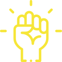 logo poing jaune