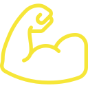 logo biceps jaune